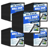 Supuca Magnetic Sign Holder & Picture Frame 8.5 x 11 - Self-Adhesive Magnetic Frames with Strong Magnet Border, Clear PVC Docume