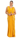 Libas Women5 Georgette Sarees (16242_Yellow 1)