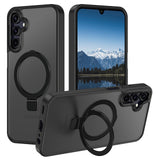 Casehas for Samsung Galaxy S25 FE Case,with Magnetic Invisible Stand [Military Drop Protection] [Compatible with MagSafe] Shockp