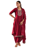 Libas Women'S Silk Blend Kurta Set (Gs1014