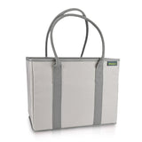 meori Office Organizer Tote Laptop Bag Carry Essentials Plus Personal Items Stands Upright 3 Handy Pockets, Natural Sand, Medium