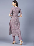 Gosriki Women'S Cotton Blend Printed Straight Kurta With Pant Pack Of 2 (Combo-Batakli-Mukh-Gs_S_Multi_Small) Multicolour,Multicolour,,B0CM9LLDN2
