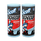 75130 Scott Single Rolls Blue Shop Towels Disposable 55 Sheets Pack 110 Total Paper Towels (2 PACK BUNDLE) Professional DIY Oil 