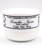 Crema Nacar Facial '2 Caritas' - Nacre Cream Mother of Pearl from Mexico - 50g.