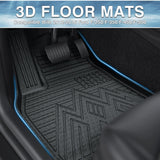 Mixsuper Front Floor Mats Compatible with 2012-2016 Ford F-250/F-350/F-450/F-550, Super Duty with Raised Drivers Side Pedal, All