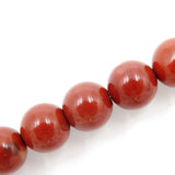 Malahill semiprecious Stone Beads for Jewelry Making, Sold per Bag 5 Strands Inside, Red Stone 10mm