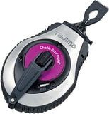 TAJIMA Chalk Line ChalkRite Dura Chalk Box with 50ft Extreme Bold 1.8 mm Snap Line & Integrated Handle Release CR403S