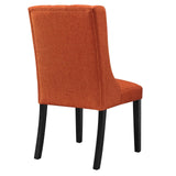 Modway Baronet Button-Tufted Fabric Parsons Dining Chair In Orange