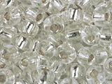 Miyuki Round Seed Bead Size 6/0 20gTube Silver Lined Crystal