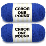 Caron One Pound Royalty Yarn - 2 Pack of 454g/16oz - Acrylic - 4 Medium (Worsted) - 812 Yards - Knitting/Crochet