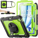 SEYMAC stock for iPad Air 11 inch Protective Case M3 2025/ M2 2024 (Air 7th/6th Generation), Heavy Duty Case with Screen Protect