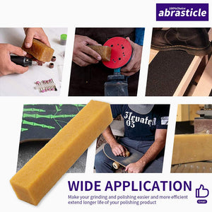 1-1/2 x 1-1/2 x 8 Inch Abrasive Cleaning Eraser Stick,Must Have Accessory for Sanding Belts & Discs Sandpaper Rough Ta