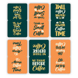 woopme 6 PCs Always Coffee Time Magnetic Bookmark for Students Kids Book Lovers Readers Gift Magnetic Page Clips Folding