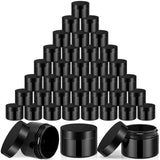 SATINIOR 36 Pieces 2 oz Plastic Jars with Lids Wide Mouth Airtight Reusable Container Acrylic Cosmetic Small Jars for Lotions Oi