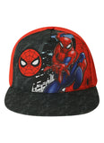 Kidsville Official Marvel Spiderman Snapback Cap For Kids Boys | Adjustable Closure Black/Red