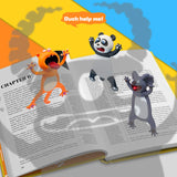 Funny Bookmarks - 3PCS Bookmarks Wacky Pals, Cute Animals Bookmarks for Kids, Boys and Girls