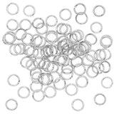 100Piece5mmSilverPlatedOpenJumpRings,20Gauge