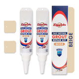 ZippySolve Tile Grout, Repair Kit, 2 Pack Grout Filler, Restore & Renew Tile Joints Line, Fast Drying Tile Grout Paint Squeeze T