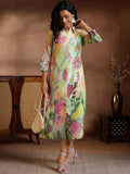 Libas Women'S Linen A-Line Maxi Dress (37195R Multi-Color