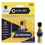 Colby Valve XL Emergency Valve Stem Replacement Heavy Duty Strong 360 Brass Metal Made in USA for Tractors, Backhoes, Skid Steer