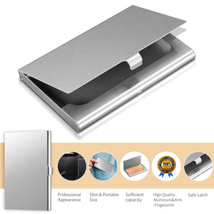 10 Pack Business Card Holder Case Aluminum Business Name Card Credit Card Case Pocket Business Card Case Wallet Business Card Ca