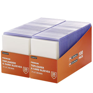 400 Pack 3X4 Card Sleeves Top Loaders for Cards, Baseball Card Protectors Hard Plastic, Premium Toploaders Card Holder for S