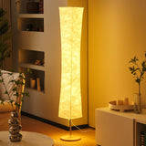 Soft Light Floor Lamp, 58 inch Simple Design Morden 3 Color Lighting Remote Control LED lamp with Tyvek Fabric Shade,Brightness 