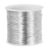 PATIKIL 28 Gauge Jewelry Wire, 328 Feet/100M Pure Copper Jewelry Beading Wire Soft Metal Plant Stem Ties for Jewelry Craft, Silv