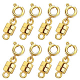 QULLTK Magnetic Necklace Clasps and Closures 18K Gold and Silver Plated Bracelet Converter Clasp,Suitable for Necklaces Chain Ex