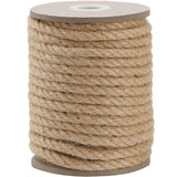 PerkDecor Jute Rope 10MM x 50FT Heavy Duty and Thick Twine Rope for Crafts Projects Gardening Bundling Cat Scratcher Scratching 