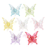 LiQunSweet 580 pcs Mixed Color Transparent Butterfly Shaped Acrylic Beads Cute Spring Insect Animal Loose Spacer Beads for Brace