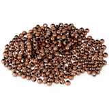 300Pcs 3mm Antique Copper Round Spacer Beads, 0.12inch Smooth Ball End Seed Metal Beads Spacer Loose Ball Bead for Jewelry Makin
