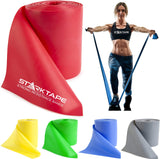 Starktape Resistance Bands Bulk 16 Yard NonLatex Free Professional Elastic Exercise Fitness Physical Therapy Band For Upper Low