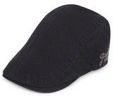 Zacharias MenS Cotton Beret Golf Ascot Cap A30 (Free Size_Pack Of 1) (Blue)
