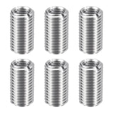 HARFINGTON 6pcs Thread Repair Inserts M16 x 2 Male to M12 x 1.75 Female Thread 30mm Long Stainless Steel Reducing Nuts Metric Se