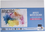 Brustro Artists Watercolour Paper, 300 Gsm, A4-25% Cotton Hot Pressed, 9 Sheets