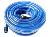 SANFU Polyurethane(PU) Reinforced 1/4  ID(6.3 x 9.8mm) x 100ft, Air Hose With 1/4Swivel MNPT Premium Aluminum Colored AMT U
