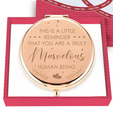 Gossby Inspirational Gift for Women - This is A Little Reminder Compact Mirror - Encouragement, Thank You, Appreciation, Motivat