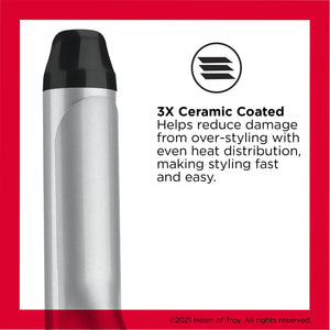 Revlon Perfect Heat Triple Ceramic Curling Iron | For Silky Smooth Tousled Curls (1-1/4 In)