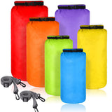 Shappy 6 Pcs Waterproof Dry Bag Set 6 Size Lightweight Sack and Long Adjustable Shoulder Strap 20/15/10/8/5/3l Outdoor Keep Gear