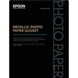 Epson Photo Paper For Inkjet Print 17 X 22 Metallic, Glossy 25 Sheet