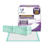 PureNexus Health Disposable Bed Pads for Adults 17 x 24 (100 Count) - Super Absorbent and Waterproof - Incontinence Bed Pads, Ch
