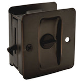 Designers Impressions Oil Rubbed Bronze Pocket Door Privacy Lock : 53843