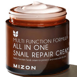 MIZON All-in-One Snail Repair Cream - Korean Face Moisturizer with Snail Mucin & 12 Natural Extracts - Hydrating & Nourishing Cr