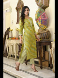 Gosriki Women'S Cotton Blend Printed Straight Kurta With Pant (Molika Green-Cmd-Gs_Xxl_Green_Xx-Large),Green,2,B0C6GXX8TW