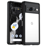 HOOMIL for Google Pixel 7 Pro Case, Non-Yellowing, Drop Protection, Anti-Scratch, Transparent Hard Back Phone Cover - Black