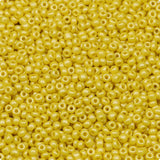 LEECOON 2mm Matte Yellow Seed Beads 100grams About 8800pcs Size 12/0 Small Seed Beads for Making Necklace Bracelet Earring Jewel