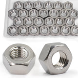 Zqz 1/2 -13 Hex Nuts 25 Pack 304 (A2-70) Stainless Steel Hardware Nuts Standard Inch Coarse Thread Nuts -Like New