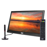 Tyler 16 Portable TV LCD Monitor Battery Powered Wireless Capability HD-TV, HDMI, USB, RCA, AC/DC, FM Radio, Car Charger, Remote