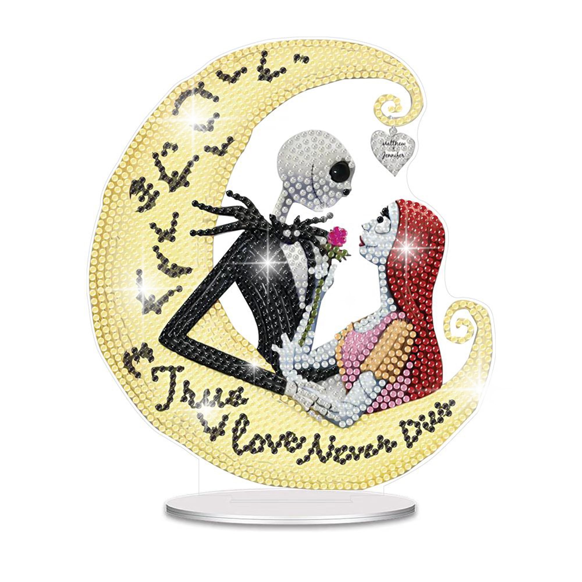 Halloween Diamond Painting Kits for Adults Ornament,Horror Tabletop Diamond Art Kits for Adults,Crystal Tabletop Ornaments for A